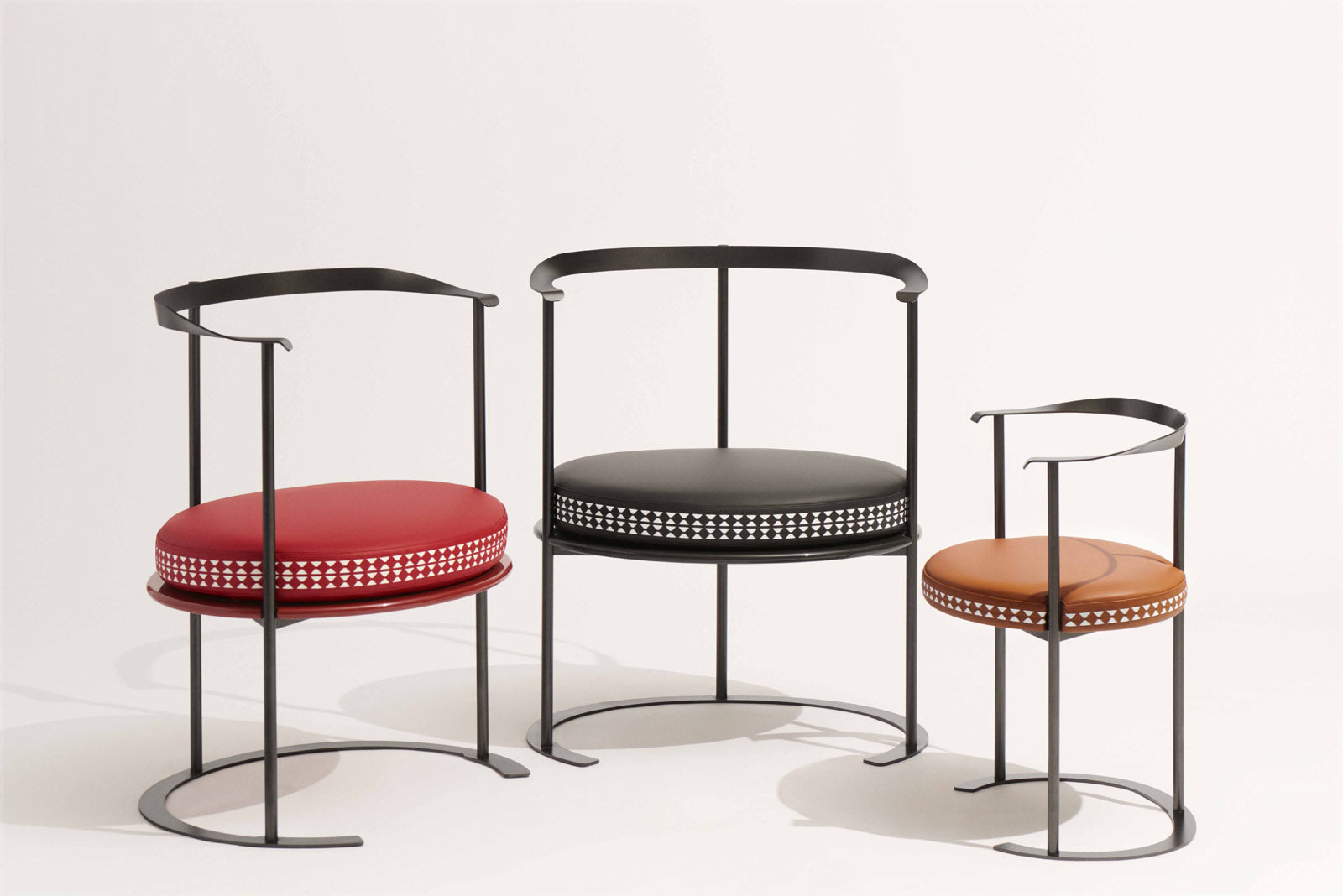 Catilina Chairs With Bespoke Mosaico Cushions - Serapian and Azucena