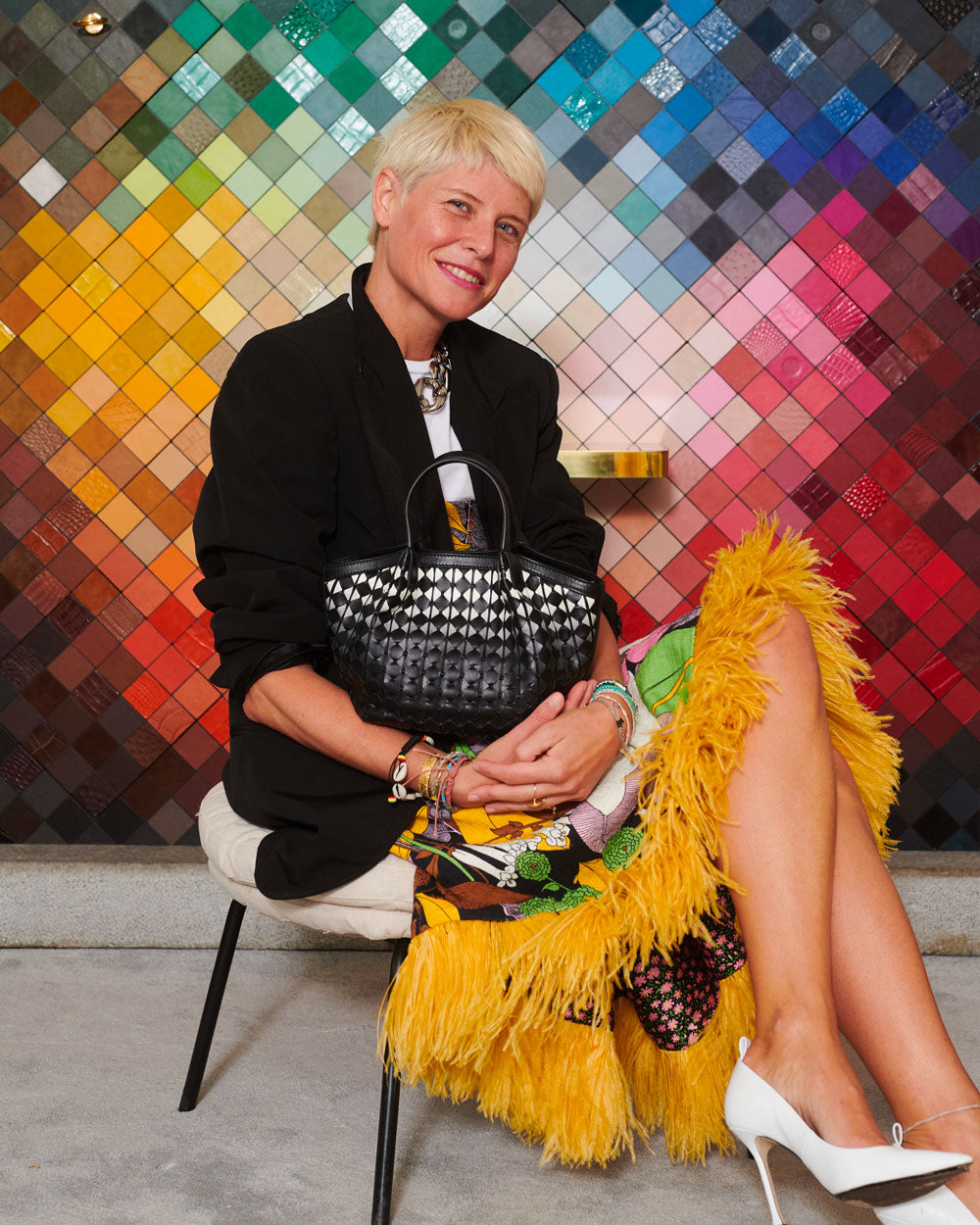 Secret Tote Bag in Mosaico - Serapian