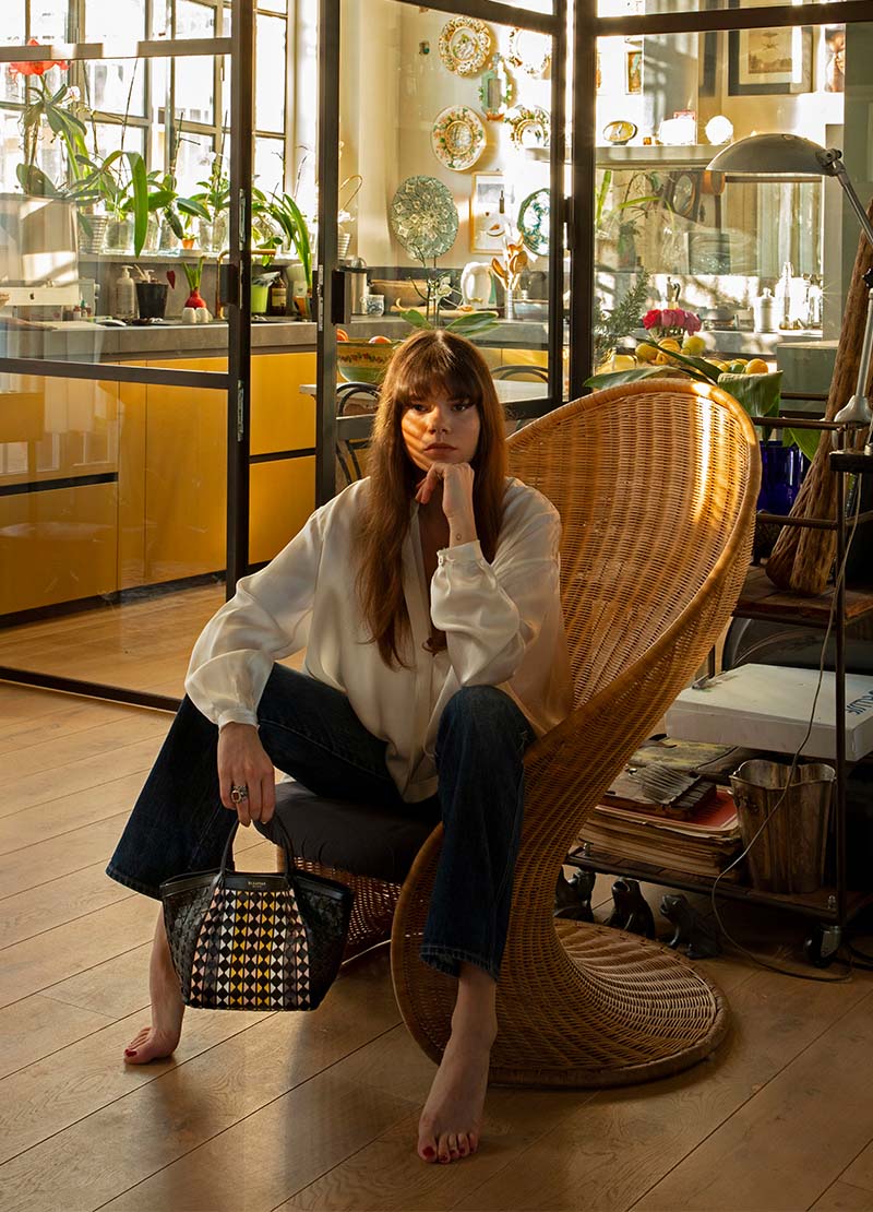 Small Secret Tote Bag in Mosaico - Serapian