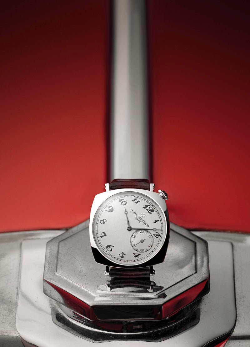Vacheron Constantin iconic model: the American 1921, with a Serapian patinated brown calf leather strap, especially crafted in Milan for this momentous occasion
