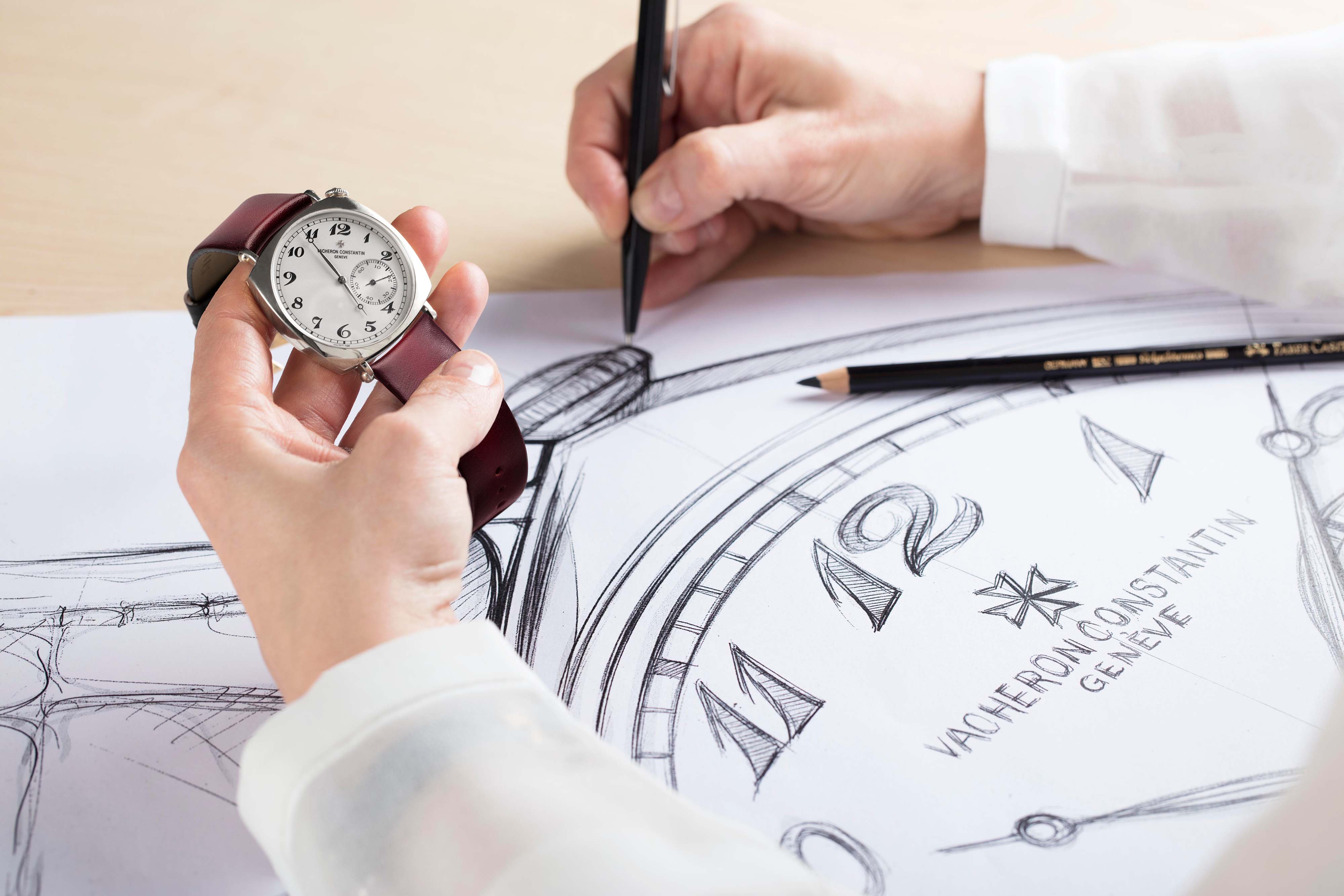 Vacheron Constantin iconic model: the American 1921, with a Serapian patinated brown calf leather strap, especially crafted in Milan for this momentous occasion