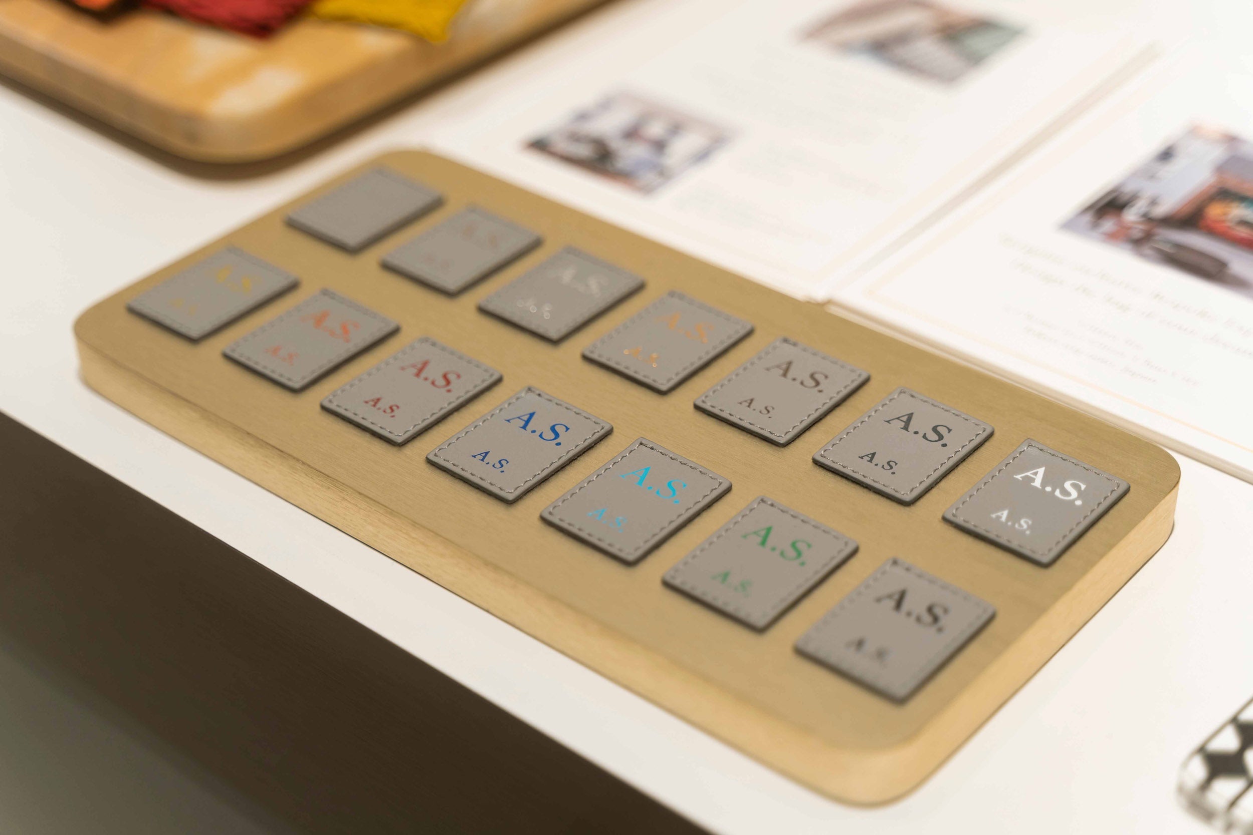Serapian Boutique, Ginza-Six, Tokyo, colored characters