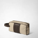 WASHBAG IN CANVAS AND MOSAICO