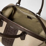 TRAVEL BAG IN CANVAS AND MOSAICO