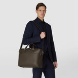 LARGE BRIEFCASE IN CACHEMIRE LEATHER