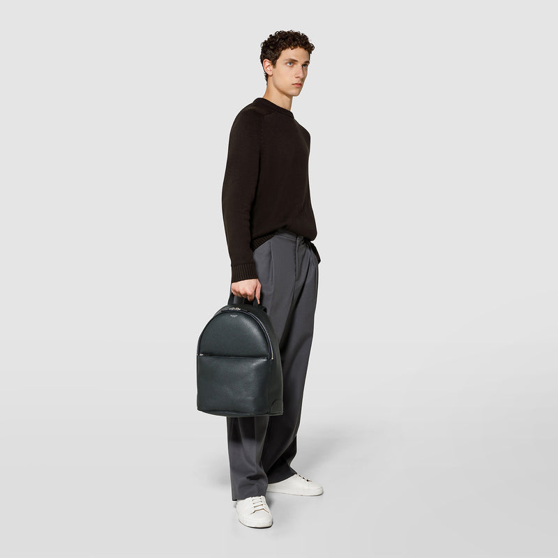 Rucksack aus kaschmirleder - navy blue
