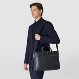 SLIM BRIEFCASE IN CACHEMIRE LEATHER