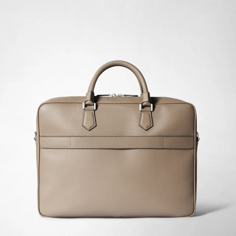 Borsa business slim in pelle cachemire - sahara