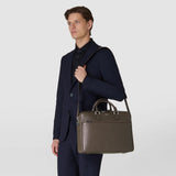 SLIM BRIEFCASE IN CACHEMIRE LEATHER