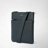 Tracolla piatta in pelle cachemire - navy blue