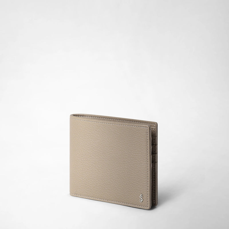 8-card billfold wallet in cachemire leather - sahara