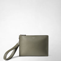 CLUTCH IN CACHEMIRE LEATHER AND MOSAICO