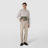 CLUTCH IN CACHEMIRE LEATHER AND MOSAICO