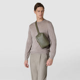 SLING BACKPACK IN CACHEMIRE LEATHER AND MOSAICO