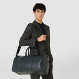 Holdall in evoluzione leather - navy blue