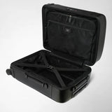 Trolley da cabina in pelle evoluzione - black eclipse