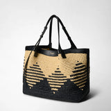 SECRET TOTE BAG IN RAFFIA