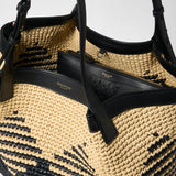 SECRET TOTE BAG IN RAFFIA
