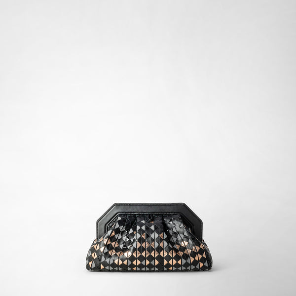 Secret clutch bag in mosaico mestieri d'arte - riflessi black