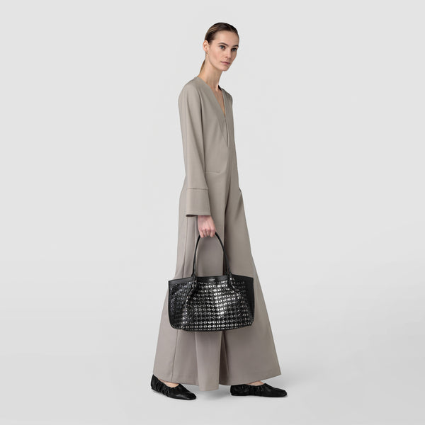 Small secret tote bag in mosaico and elaphe - flare