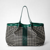 SECRET TOTE BAG IN MOSAICO AND ELAPHE