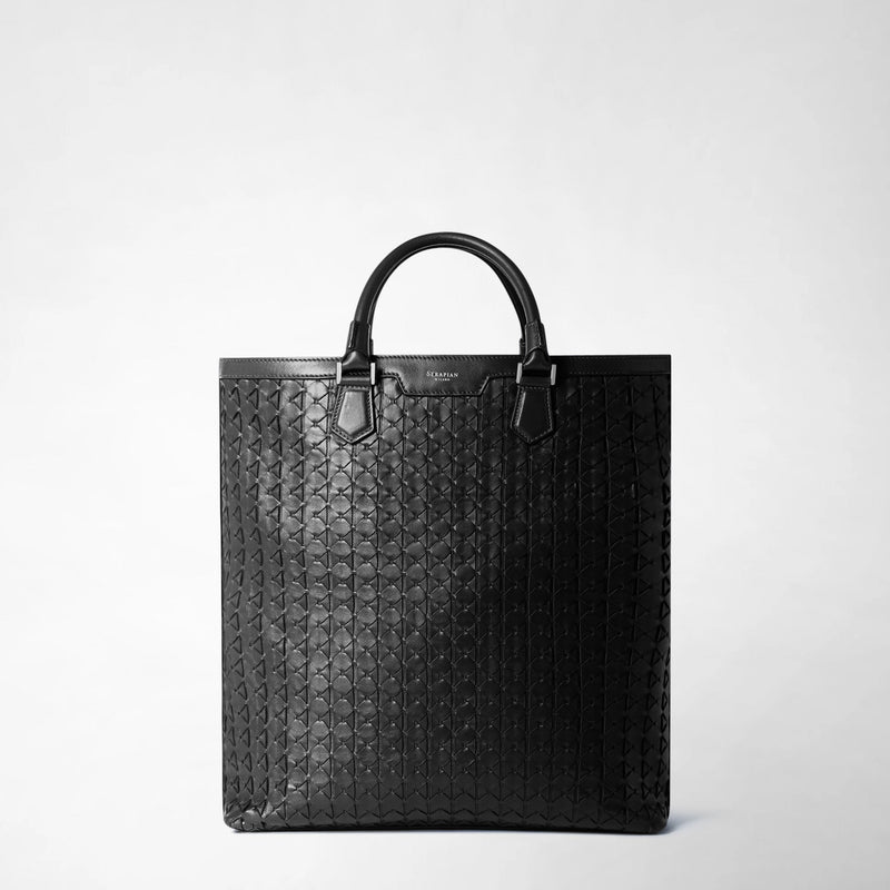 Day tote bag in mosaico - black