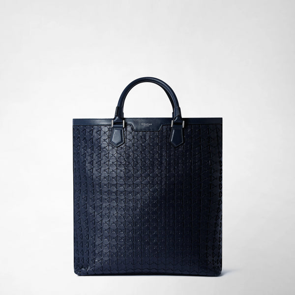 Day tote bag in mosaico - navy blue