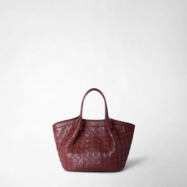 Mini secret bag in mosaico - rosewood