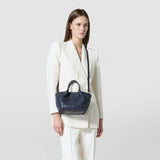Mini secret bag in mosaico - midnight blue