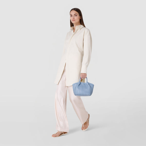 Mini secret bag in mosaico - cornflower