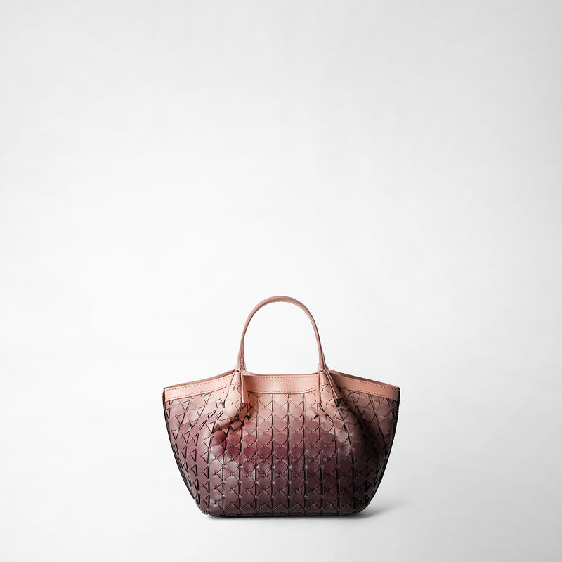 Mini secret bag in mosaico - shaded plum