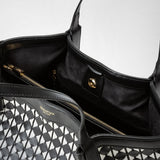 Small secret tote bag in mosaico - chiaroscuro