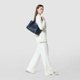 Small secret tote bag in mosaico - midnight blue