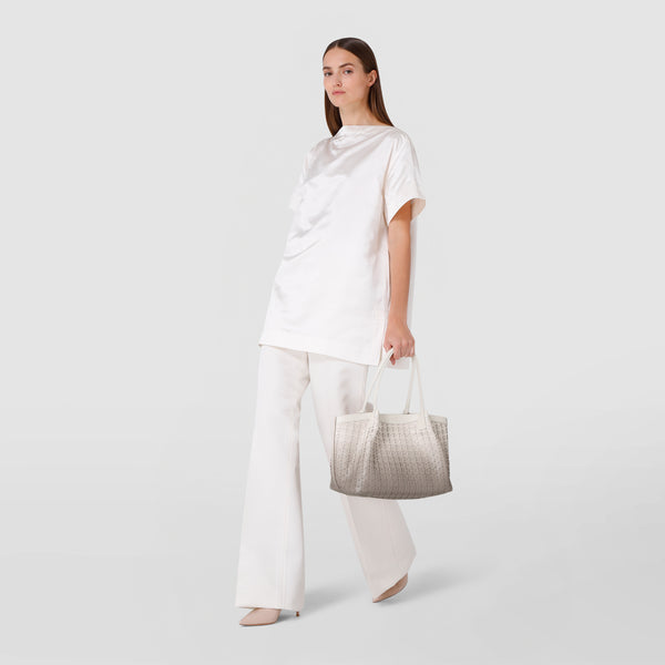 Small secret tote bag in mosaico - shaded sahara