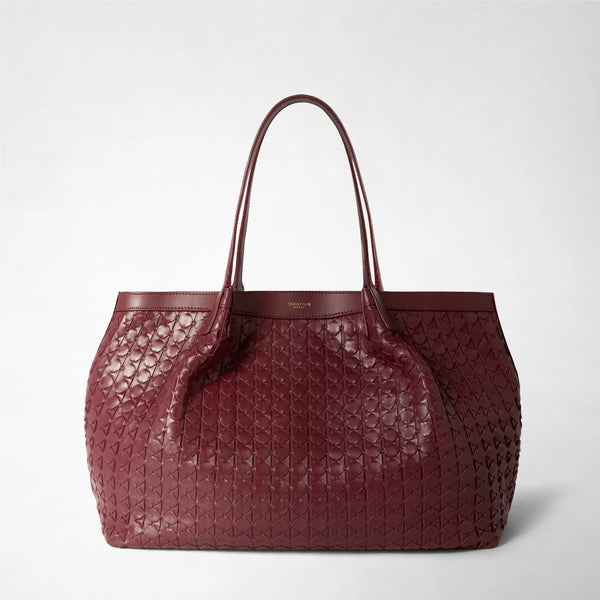 Secret tote bag in mosaico - rosewood