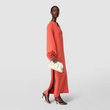 Secret clutch bag in mosaico - off-white