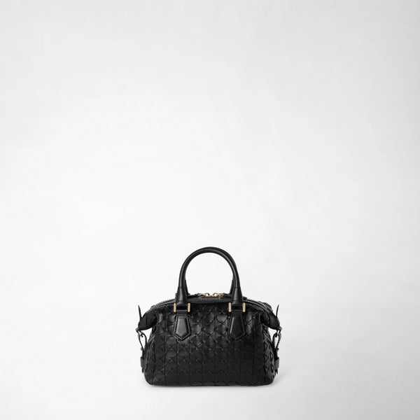 Mini anì bag in mosaico - black