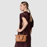 Mini ani bag in mosaico - tan