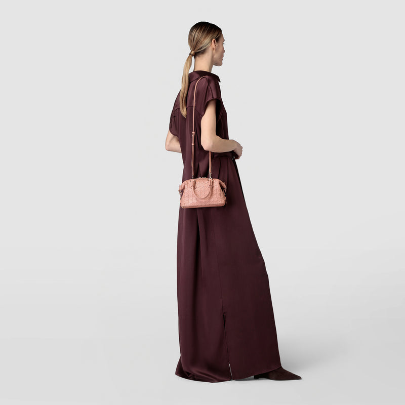 Mini anì bag in mosaico - blush