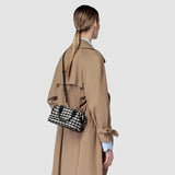 Mini anì bag in mosaico - black/off white