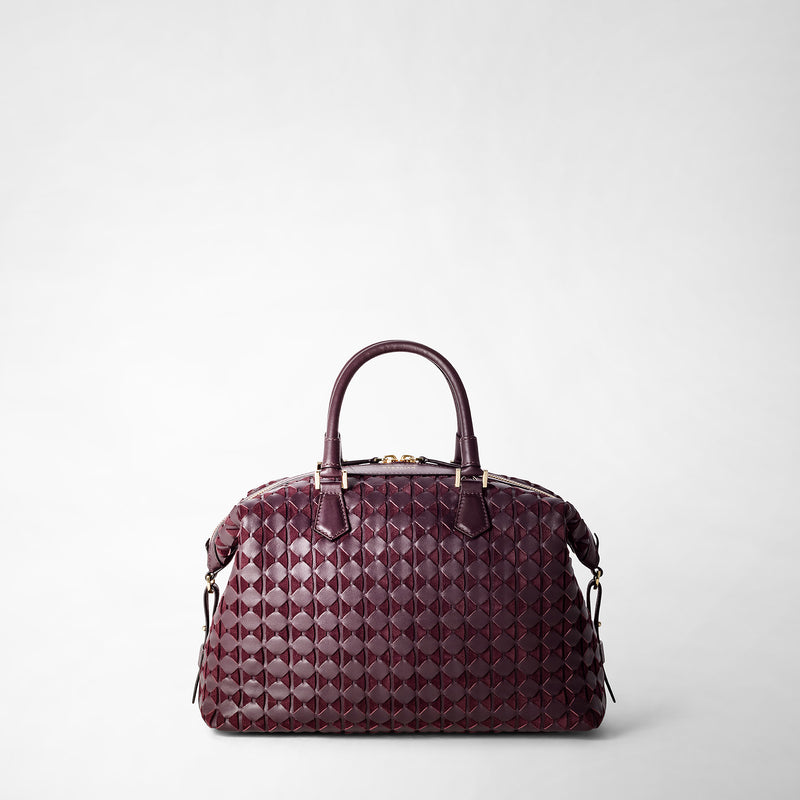 Anì bag in mosaico - dark plum