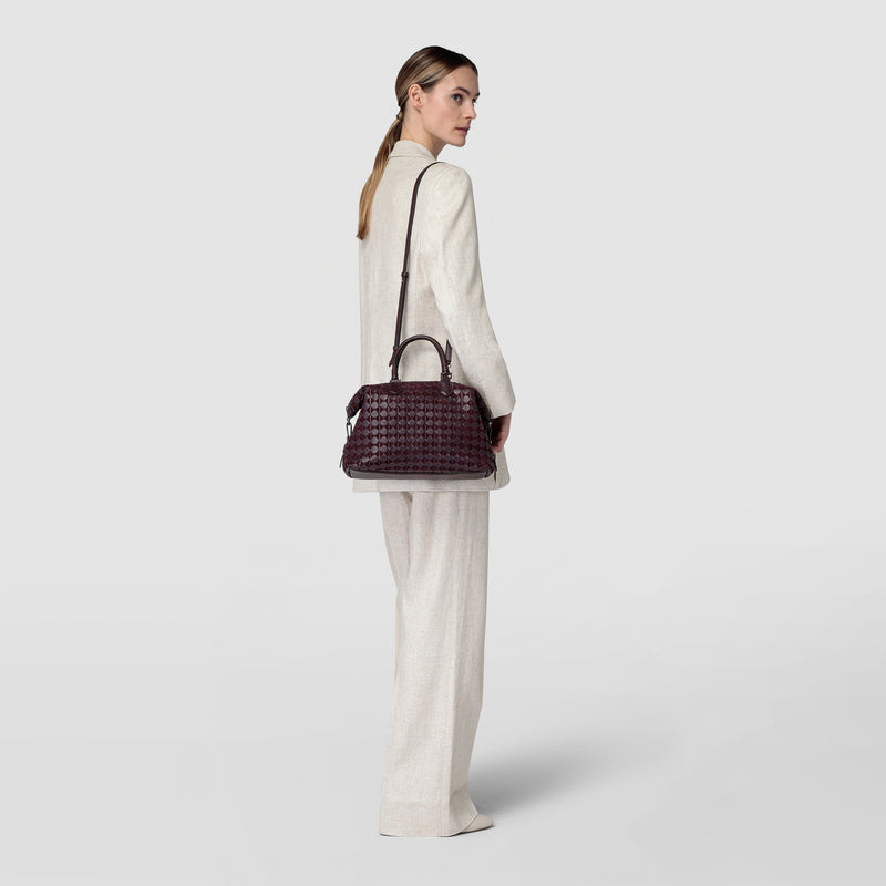 Anì bag in mosaico - dark plum