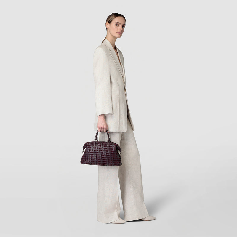 Anì bag in mosaico - dark plum