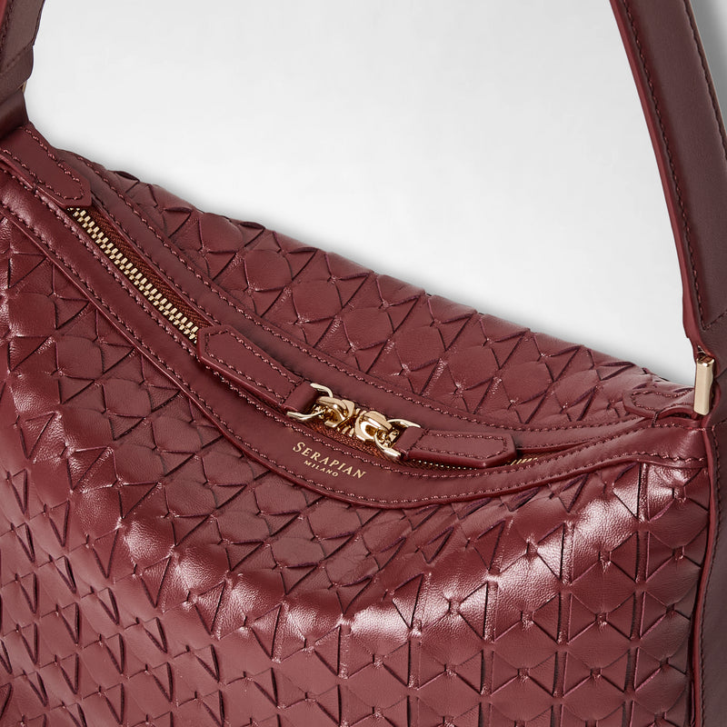 Small an`i shoulder bag in mosaico - rosewood
