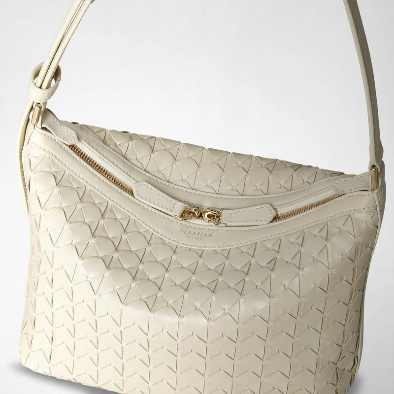 Small an`i shoulder bag in mosaico - off-white