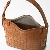 Small ani shoulder bag in mosaico - tan