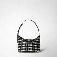 SMALL ANÌ SHOULDER BAG IN MOSAICO Black/Off-White