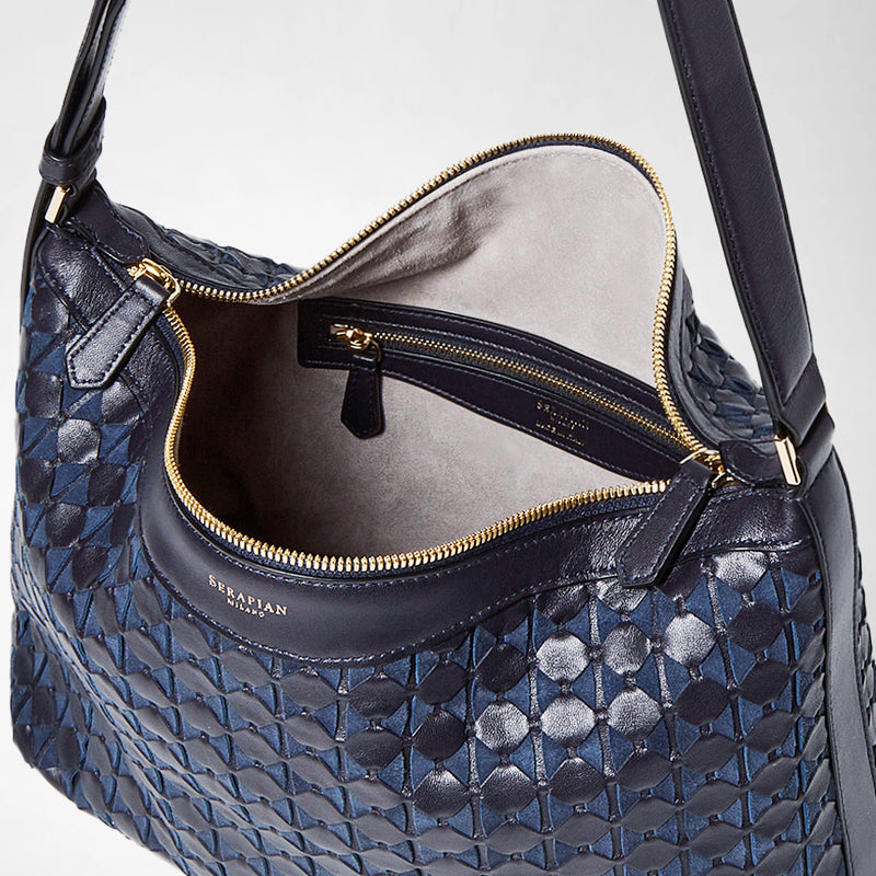 An`i shoulder bag in mosaico - midnight blue
