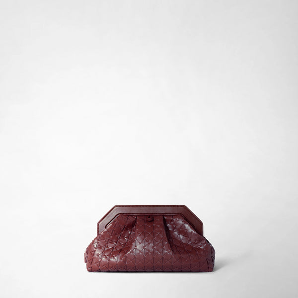 Secret clutch bag in mosaico - rosewood