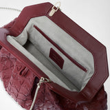 Secret clutch bag in mosaico - rosewood